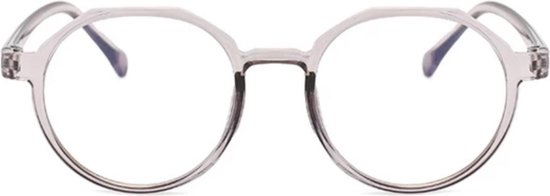 Oculaire | Odense | Transparant | Min-bril | -0,5 | Rond | Inclusief brillenkoker en microvezel doek | Geen Leesbril! |