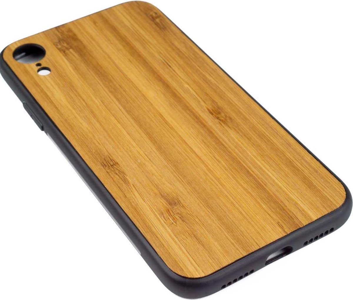 Houten Telefoonhoesje iPhone XR – Bumper case - Bamboe