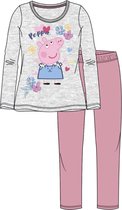 Peppa Pig pyjama - grijs - roos - Maat 104 / 4 jaar