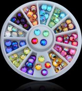 3D Nail Art Steentjes Set - Nagel Steentjes - Nagel Decoratie - Nagels versieren - Sier steentjes - Nagelglitters - Diamond Nail Art - Rhinestone Strass - 12 Kleuren