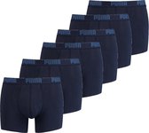 Puma Basic Boxershort 6-Pack Donkerblauw