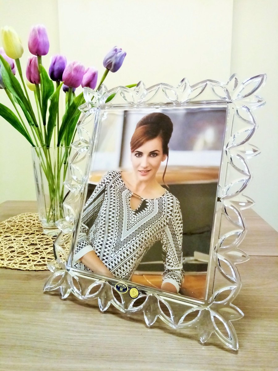 CRYSTAL BOHEMIA PIERCED FOTOLIJST 25 X 20 KRISTAL 24 % LOODGEHALTE