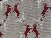 Kerst Tafelloper Cottage Deer - Hert - 40 x 90 cm