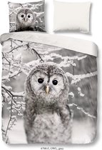 Good Morning Dekbedovertrek Owl - 200x200/220 - Flanel - Uil