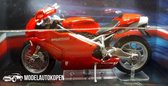 Ducati 999 Testastretta (Rood) (12 cm) 1/24 Atlas - Modelmotor - Schaalmodel - Model motor - Miniatuurmotor - Miniatuur motor