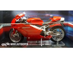 Ducati 999 Testastretta (Rood) (12 cm) 1/24 Atlas - Modelmotor - Schaalmodel - Model motor - Miniatuurmotor - Miniatuur motor