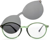 Nordic Vision easy duo, leesbril en zonneleesbril in 1 groen +2.00