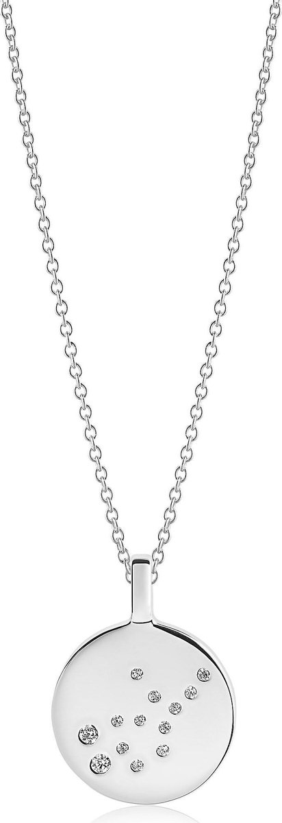Sif Jakobs Jewellery Dames-Ketting 925 Zilver gerhodineerd Zirkonia One Size Maagd 87604438
