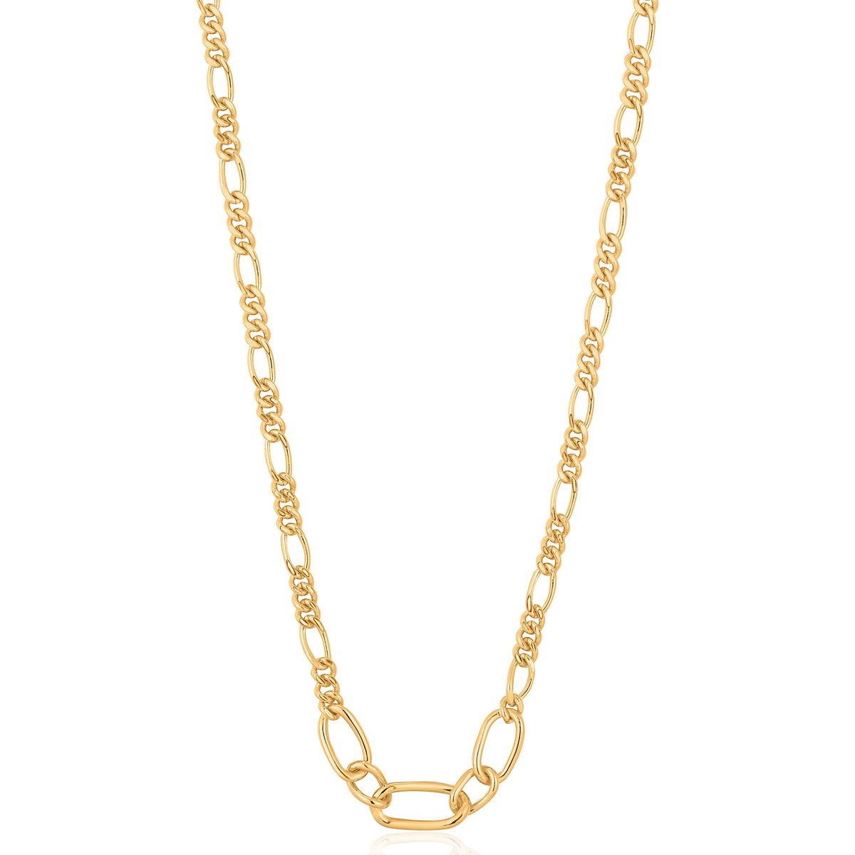 Ania Haie Chain Reaction AH N021.03G Dames Ketting 40 cm