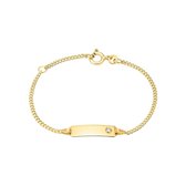 FAVS Mädchen-I.D.-Armband 333er Gelbgold 1 Zirkonia One Size 87490742