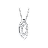 Favs Dames ketting 925 sterling zilver 16 Zirconia One Size 86108216