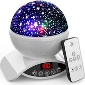 Witte Bol Sterrenhemel LED Projector - Lamp Nachtkastje - Nachtlamp Kind - Universum - Heelal - Star Projector