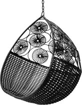 Bol.com Hangstoelen - hangstoel The Globe zwart - geschikt voor binnen en buiten - draagkracht 200 kg. aanbieding