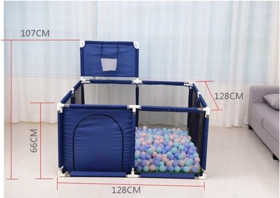 Grondbox |Blauw S | kruipbox | speelbox | playpen | baby | peuter en kind afscherming | Gigantische Baby box | kinderbox - Merkloos