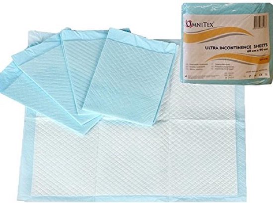 OmniTex - Ultra wegwerp incontinentie onderleggers - 40 x 60 cm - 900 ml - 25 stuks