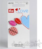 prym love 403742 3 hand made pins rood