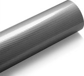 Carbon Wrap - 3D Wrap Folie - Wrapping Folie - Grijs | 20 x 152 CM - Glimmend