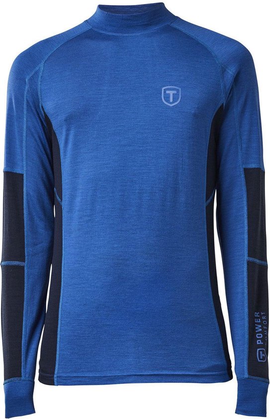 Tenson Woollis - Thermoshirt - Heren - Blauw - Maat M | bol.com