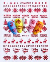 Nagelstickers - Nailart - 3D Stickers - Kerst Stickers - Kerstmis - Nageldecoratie - Nagelversiering (2)