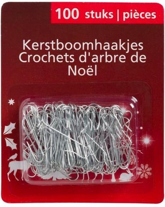 100 Kerstbalhaakjes - kerstboomhaakjes