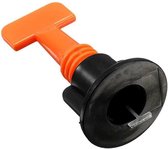 DutchiQ Herbruikbaar Tegel Levelling Systeem - 50 Haken - Zwart/Oranje