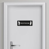 Toilet sticker Man/Vrouw 6 | Toilet sticker | WC Sticker | Deursticker toilet | WC deur sticker | Deur decoratie sticker