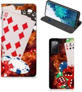 Book Stand Case Personaliseren Geschikt voor Samsung Galaxy S20 FE Smart Cover Casino