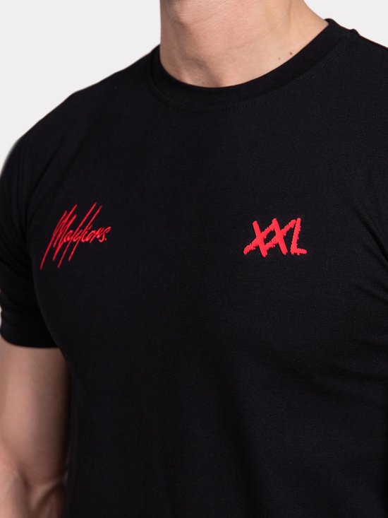 Malelions // XXL Nutrition T-Shirt - Black/Red - XS | bol.com