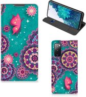 Flipcase Geschikt voor Samsung Galaxy S20 FE Smart Cover Cirkels en Vlinders