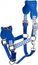Geruit halster - Maat full - Kleur blauw