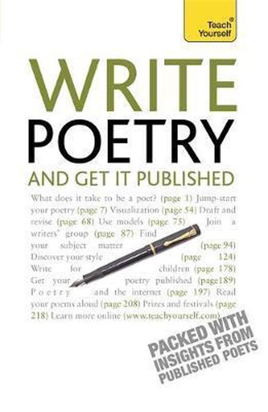 Teach Yourself Writing Poetry 2010 - cover