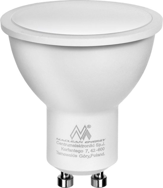 LED-lamp GU10 Maclean Energy NW neutraal wit 4000K, 220-240V ~, 50 / 60Hz, lumen