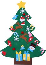Vilten Kerstboom - 26 Vilten Ornamenten - Werkt met Klittenband