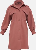 LOLALIZA Lange overhemd - Roze - Maat XL