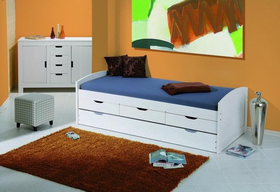 Interlink SAS Ulli - Bed - 98x205 cm - Wit