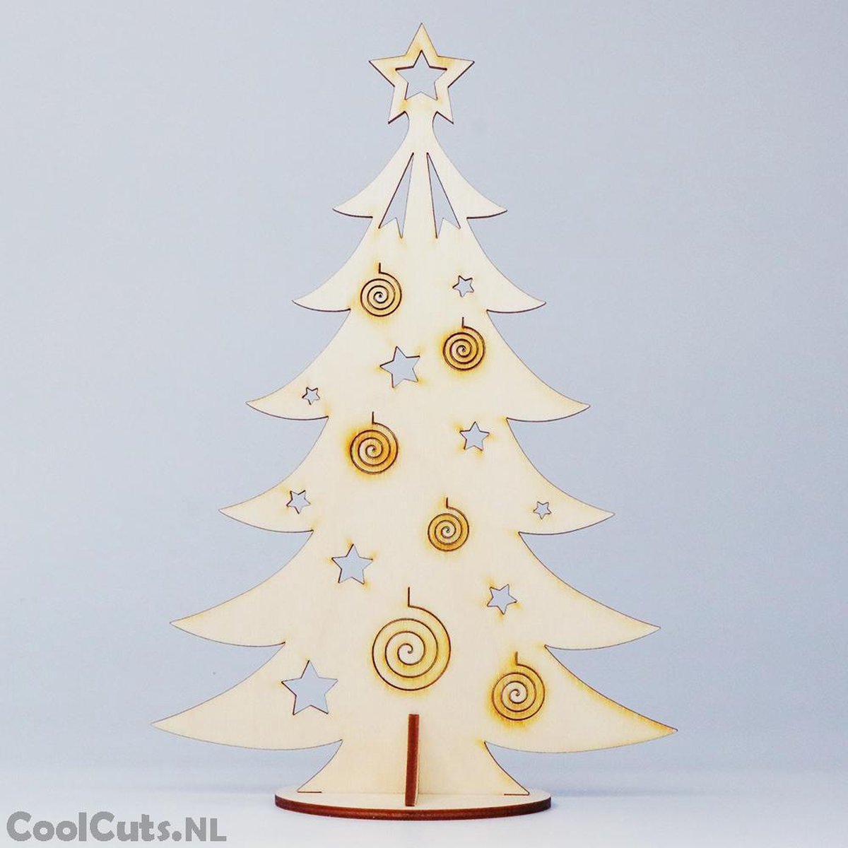 Kerstboom van CoolCuts - Houten Kerstboom 29 cm - Kerstdecoratie - Kerst cadeau - Bouwpakket