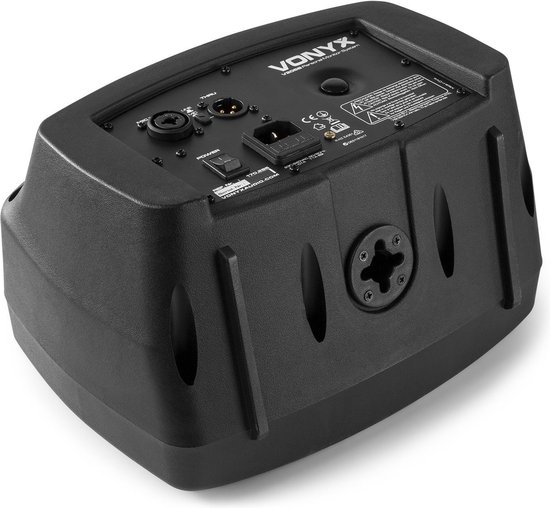 Studio monitor actief - Vonyx V205B - Actieve studio monitor speaker 80W met Bluetooth, USB mp3 speler en gitaaringang - Perfect voor de beginner - Vonyx