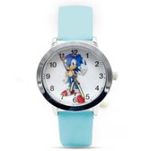 Sonic horloge kinderen - Kinderhorloge met horlogeband blauw - Verstelbaar