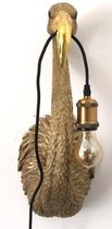 Kitchen Trend - Wandlamp Gouden Flamingo - Dierenlamp - Wandlamp binnen - 50x20,5x19 cm