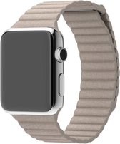 watchbands-shop.nl bandje - bandje geschikt voor Apple Watch Series 1/2/3/4 (38&40mm) - Beige