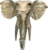 Wanddecoratie olifant aluminium