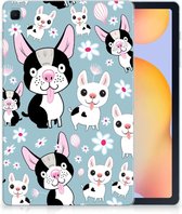 Backcase Samsung Galaxy Tab S6 Lite | Tab S6 Lite 2022 Hippe Hoes Super als Cadeautjes voor Meisjes Hondjes met transparant zijkanten