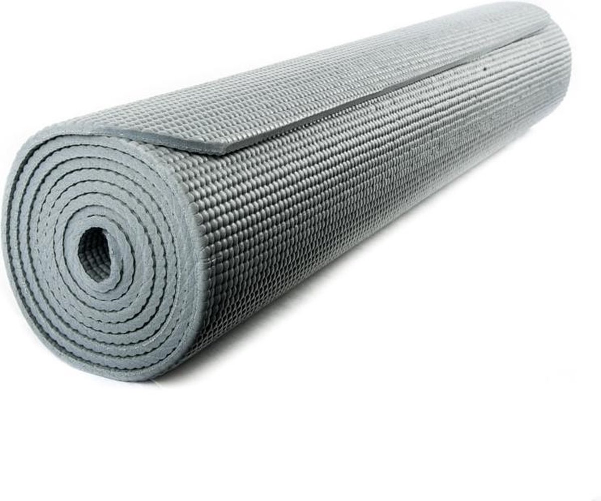 Yogi & Yogini Yogamat PVC Grijs 5 mm – 183 x 61 cm