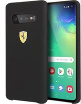 Ferrari Plain Backcase hoesje Samsung S10 Zwart