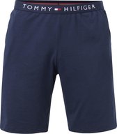 Tommy Hilfiger heren lounge short - korte broek dun - blauw - Maat: L