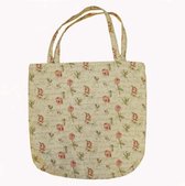 Gobelin boodschappentas groot | totebag | rozen / beige