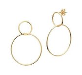 14krt Geelgouden Oorhangers 26mm