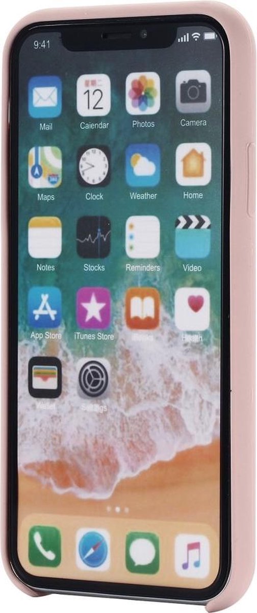 Siliconen, flexibele softcase iPhone XR - roze