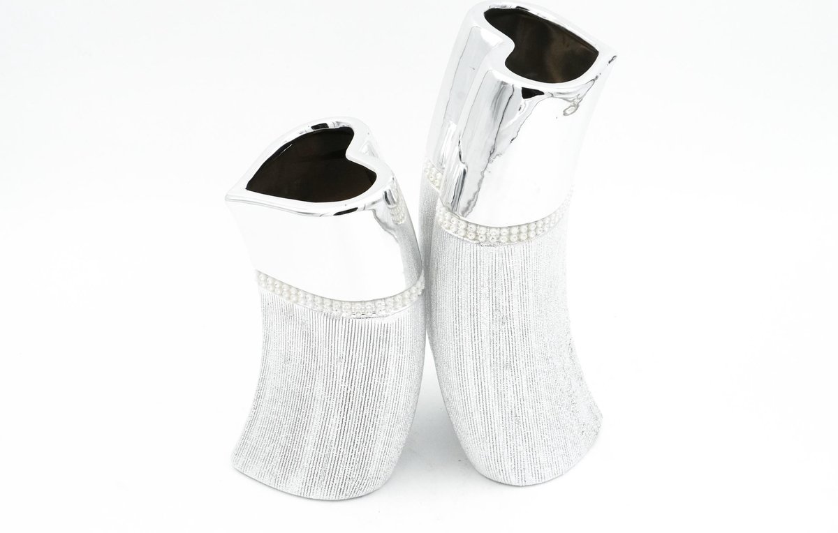 Arzu – Tafeldecoratie / Decoratie Set – 2 delig - Zilver