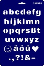 Teken en/of tamponeer sjabloon alfabet
